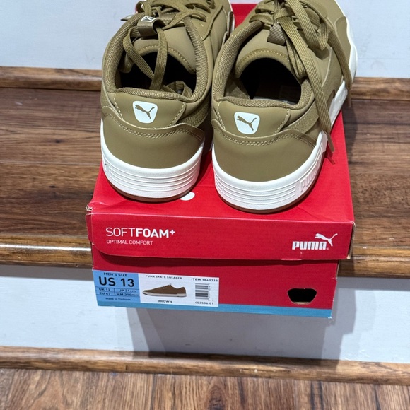 PUMA Skate C Buck Mens Size 13 Toasted Brown Sneakers Tan Suede Shoes Kicks New - Picture 4 of 8